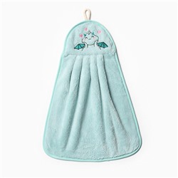 Салфетка декоративная Доляна "Дракоша" 25х34 см, 280 г/м2, микрофибра, 100% п/э