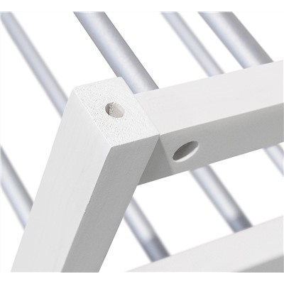 Полка для обуви Альберо SHT-SR9-4
                        беленый / алюм.металлик