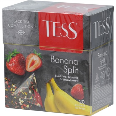 TESS. Pyramids Collection. BANANA SPLIT (черный) карт.пачка, 20 пирамидки
