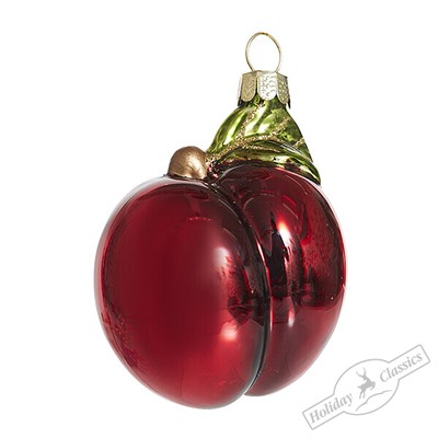 Слива красная (стекло) 5,5х5х7 см