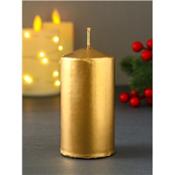 Свеча-цилиндр «Новогодняя ночь», 100×50 см, золотой
