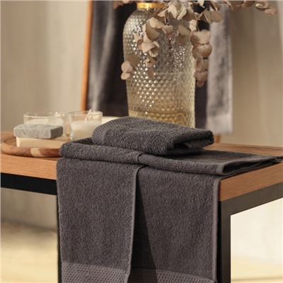 Набор махровых полотенец LoveLife "Natural graphite" 3 шт: 70х130,50х80,30х50 см., 100% хл   1040190