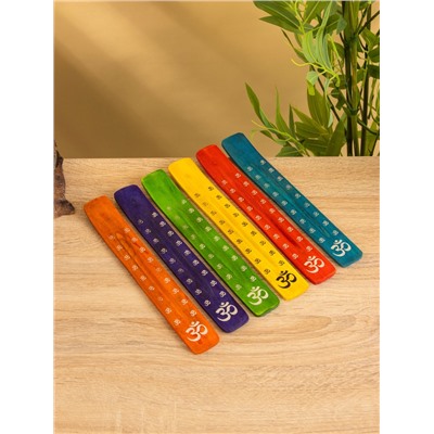 Подставка под благовония «Ом», 25.5 см, дерево, МИКС