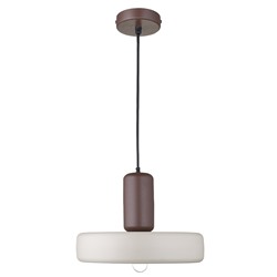 Светильник подвесной Juko, Ø42х31 см, вишневый/бежевый