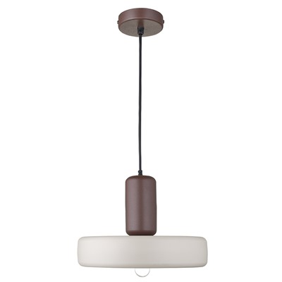 Светильник подвесной Juko, Ø42х31 см, вишневый/бежевый