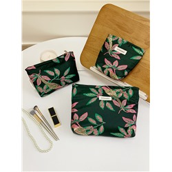 Brand handheld cosmetic bag, universal small bag to go out, storage system, liner, flowered