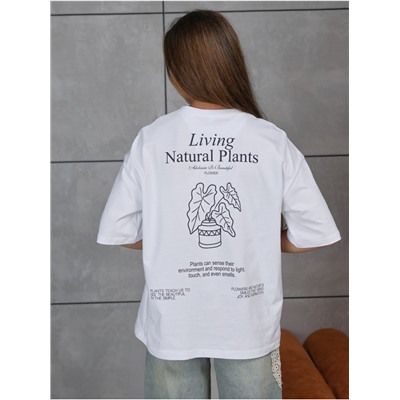 Футболка "Планета" Белый Девочка