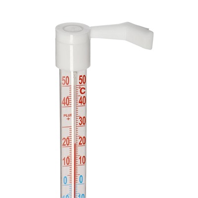 Термометр уличный, жидкостный, оконный, на липучках, белый