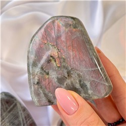 Радуга Самоцветов Срез (экран) из камня Лабрадор полированный