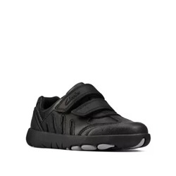 Baby Leather Riptape School Shoes (Toddler size 7-9.5)