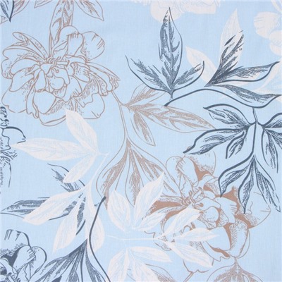 Пододеяльник  1,5сп Экономь и Я Symphony:blue, 147*210±3 120 гр/м2,100%хлопок,бязь