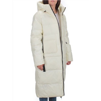 H-2209 WHITE Пальто зимнее женское (200 гр .холлофайбер)