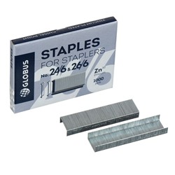 Скобы для степлера GLOBUS, 1000 шт., №24/6, высококачественная сталь