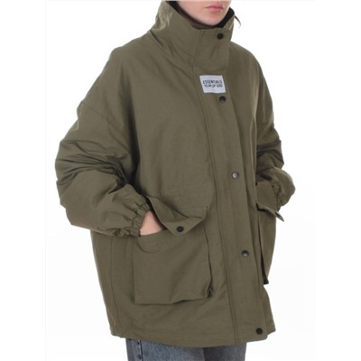 3089 GREEN Куртка демисезонная женская (100 гр. холлофайбер)