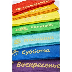 Набор махровых полотенец неделька 7 шт Happy Fox Home
