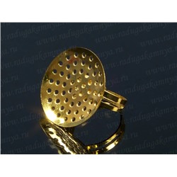 Основа для кольца,  25*5мм, цв.золото