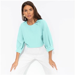 Блуза прямого силуэта, Предвкушение встречи (тиффани)