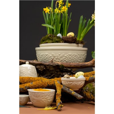 Миска для смешивания Birds of Paradise, 4,2 л, кремовая