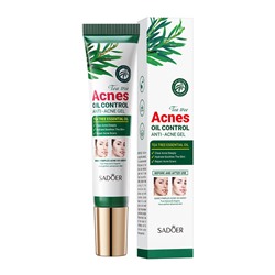 Гель против акне для контроля жирности с экстрактом чайного дерева SADOER Tea Tree Acnes Oil control gel, 20 гр