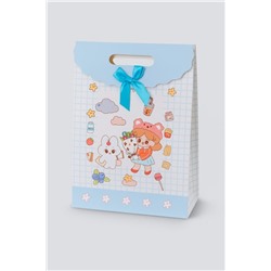 Пакет подарочный (XS) "Anime friends", blue (16.5*12.5*6)