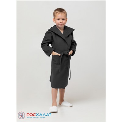 Детский вафельный халат с капюшоном В-07 (27)