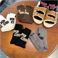 Shark, brand trousers, trend sports knee socks for men and women, internet celebrity, mid-length