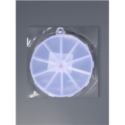 Органайзер для хранения мелочей, 10 ячеек, d=12.8×1.5 см, прозрачный