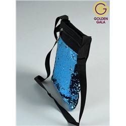 Сумка-планшет с пайетками на длинной ручке 22,5х27,5  см