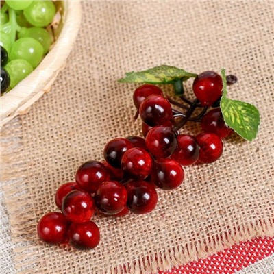 Муляж «Виноград», глянец, h=12 см, 22 ягоды, МИКС