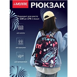 Рюкзак молодежный 39×30×17, эргономичная спинка, deVENTE Label 19L, + usb Gravity, 7032438