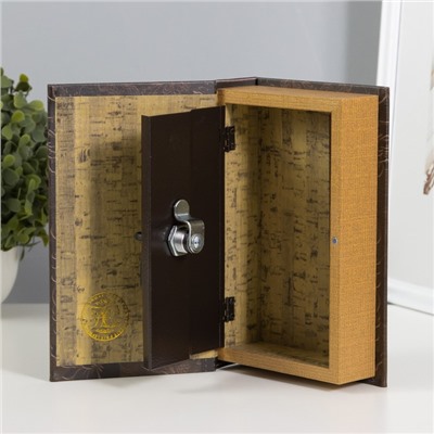 Шкатулка книга-сейф «Филин», дерево, 21×13×5 см