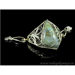 Браслет из лабрадора " Грация ", 16,5 см.