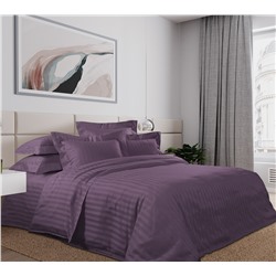 Ткань страйп-сатин / Карузо фиолетовый