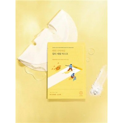 ROUND LAB Осветляющая тканевая маска для лица с ниацинамидом и витамином C / Vita Niacinamide, 20 мл