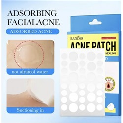 SADOER Гидроколлоидные патчи от прыщей и акне, 36 шт