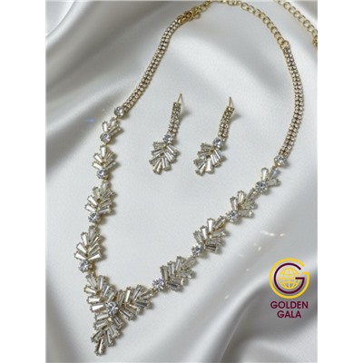 Набор бижутерии "Вечерний шарм" Арт Н5 модель 2 золото