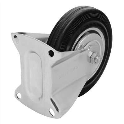 Колесо неповоротное D 160 мм, крепление  платформенное Сибртех