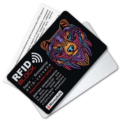 RF028 Защитная RFID-карта Медведь, металл