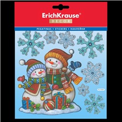 Набор наклеек ErichKrause®  Decor Снеговики 18х23см 44847 разноцветный Подробнее