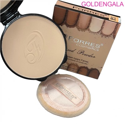 Пудра для лица шелковая Farres F-3004 компактная тон 1