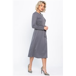Платье трикотажное Парижанка (серое) П14786-10М