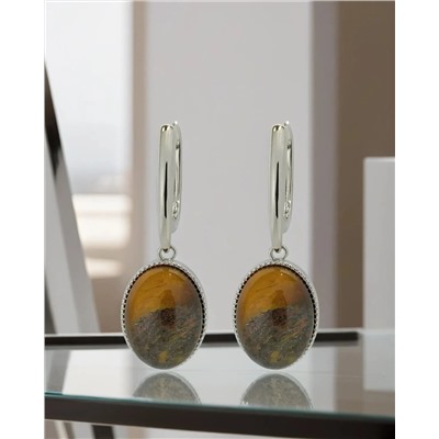 Серьги "Тигровый глаз"