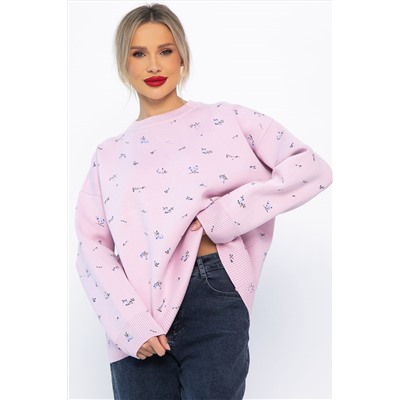 Свитер оверсайз Анита (сиреневый) Б14760-1М