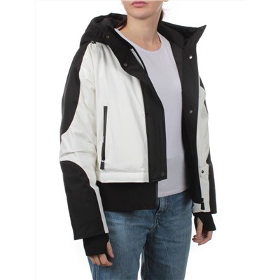 H24-381 BLACK WHITE Куртка зимняя женская (80% пух / 20% перо) M - 44 российский