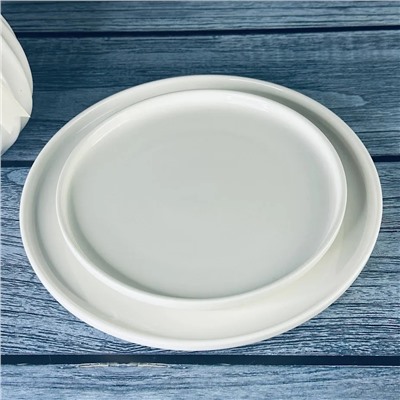 118-037 Тарелка 25,5см BIANCO в под.уп.(х16)Фарфор