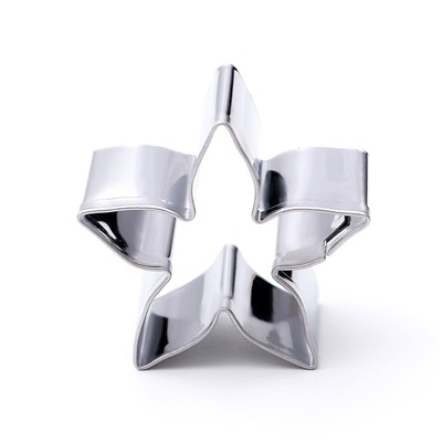 Формы для печенья «Лепестки розы», набор 4 шт., металл, серебристые