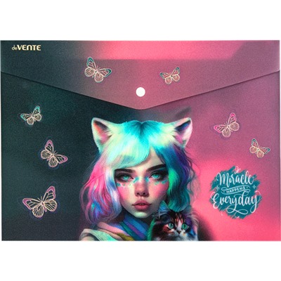 Папка-конверт на кнопке A4 "deVENTE. Miracle" 180мкм с волокнистой фактурой 3079414/12/Китай