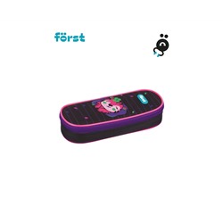 Пенал корпусный 1 отделение, 220*90*45 Först "Pink tiger", полиэстер