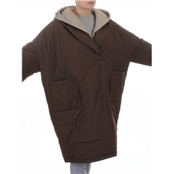 8030 BROWN Куртка демисезонная женская (100 гр. холлофайбер)
