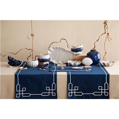 Дорожка на стол Navy story из коллекции Sea treasures, 45х150 см